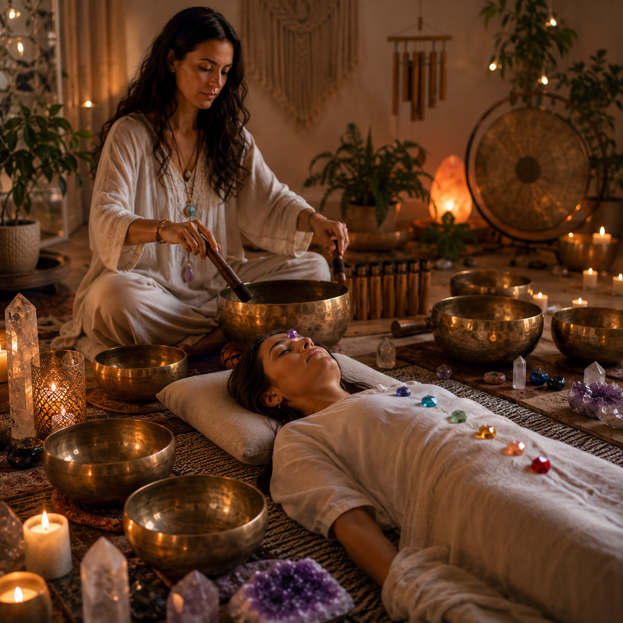 Sanación con cuencos y Sonoterapia